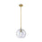 Innovations Crown Point 1Lt 8" Athens Stem Pendant, BB/Seed - 434-1S-BB-G124-8
