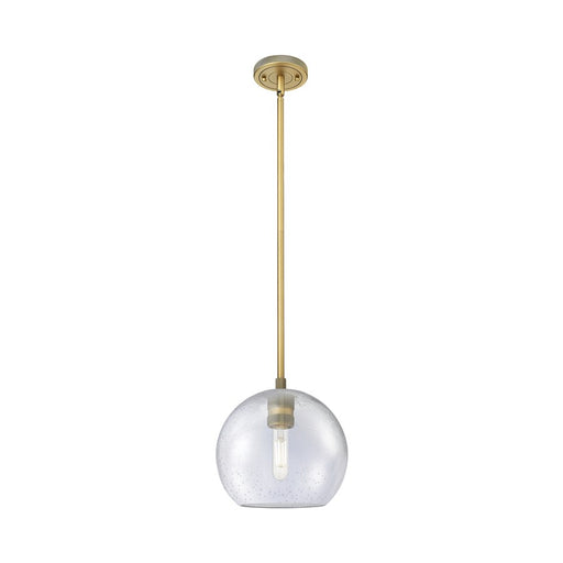 Innovations Crown Point 1Lt 8" Athens Stem Pendant, BB/Seed - 434-1S-BB-G124-8
