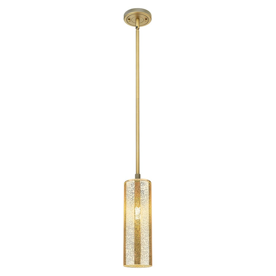Innovations Crown Point 12" Stem Pendant, BB/Merc - 434-1S-BB-G434-12ME