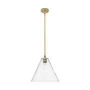 Innovations CP 1Lt 12" Berkshire Stem Pendant, BB/CL - 434-1S-BB-GBC-122