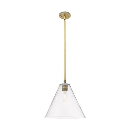Innovations CP 1Lt 12" Berkshire Stem Pendant, BB/CL - 434-1S-BB-GBC-122