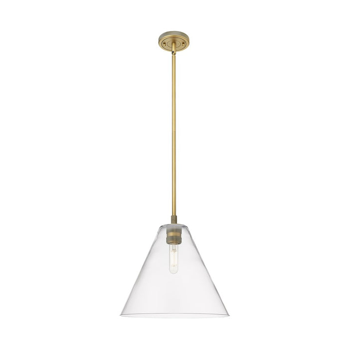 Innovations CP 1Lt 12" Berkshire Stem Pendant, BB/CL - 434-1S-BB-GBC-122