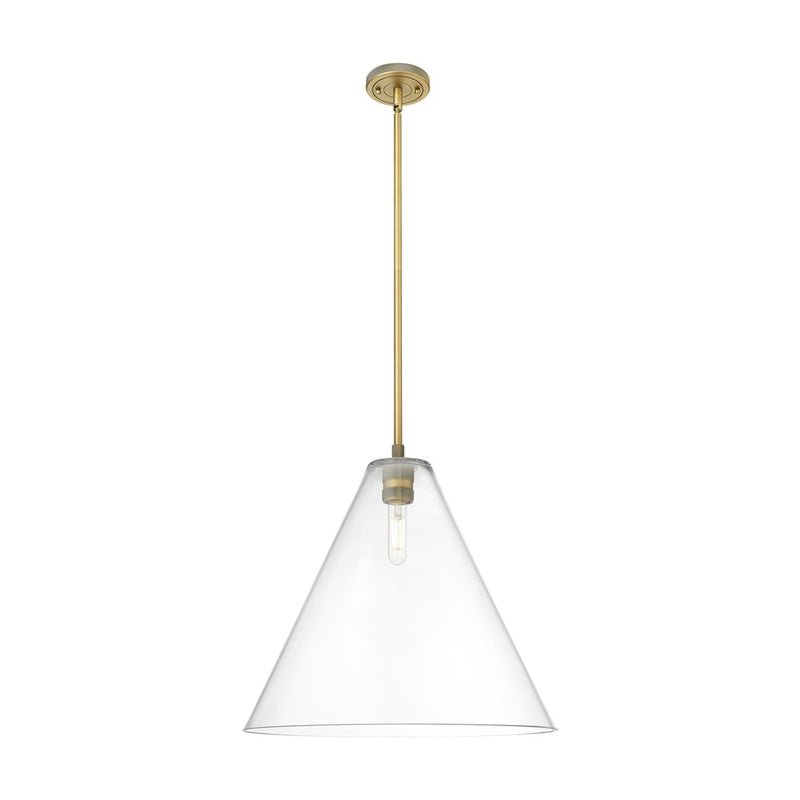 Innovations CP 1Lt 16" Berkshire Stem Pendant, BB/CL - 434-1S-BB-GBC-162