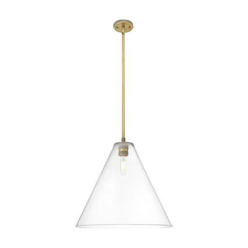 Innovations CP 1Lt 16" Berkshire Stem Pendant, BB/CL - 434-1S-BB-GBC-162