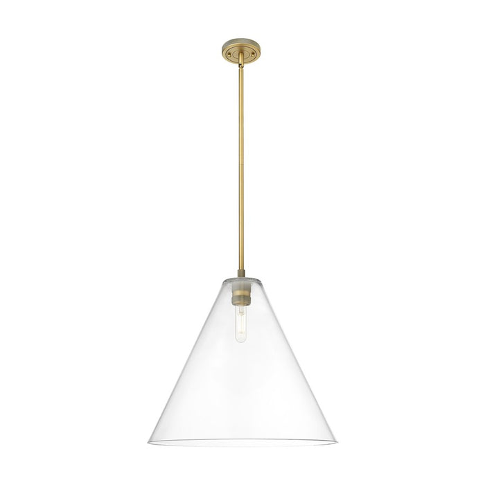 Innovations CP 1Lt 16" Berkshire Stem Pendant, BB/CL - 434-1S-BB-GBC-162