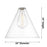 Innovations CP 1Lt 16" Berkshire Stem Pendant, Brushed Brass/CL