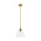 Innovations Crown Point 1Lt 8" Berkshire Stem Pendant, BB/CL - 434-1S-BB-GBC-82