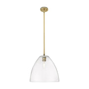 Innovations Crown Point 1Lt 12" Bristol Stem Pendant, BB/CL - 434-1S-BB-GBD-122