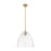 Innovations Crown Point 1Lt 12" Bristol Stem Pendant, BB/CL - 434-1S-BB-GBD-122
