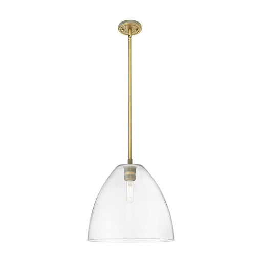 Innovations Crown Point 1Lt 12" Bristol Stem Pendant, BB/CL - 434-1S-BB-GBD-122