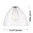 Innovations Crown Point 1Lt 16" Bristol Stem Pendant, Brushed Brass/SD