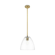 Innovations Crown Point 1Lt 9" Bristol Stem Pendant, BB/Clear - 434-1S-BB-GBD-92