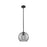 Innovations CP 1Lt 8" Athens DS Stem Pendant, BK/SDS - 434-1S-BK-G1213-8SM