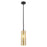 Innovations Crown Point 12" Stem Pendant, Black/Mercury - 434-1S-BK-G434-12ME
