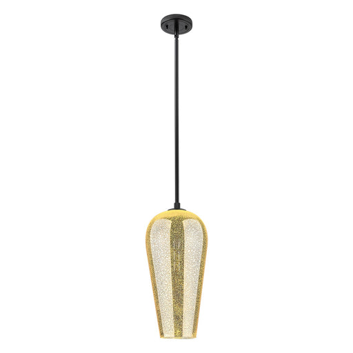 Innovations Chelsea 8in 1-Light Pendant | Industrial Matte Black and Mercury Glass | Kitchen Island & Dining Room | Model 434-1S-BK-G456-8ME