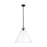 Innovations CP 1Lt 16" Berkshire Stem Pendant, BK/CL - 434-1S-BK-GBC-162