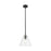 Innovations Crown Point 1Lt 8" Berkshire Stem Pendant, BK/CL - 434-1S-BK-GBC-82