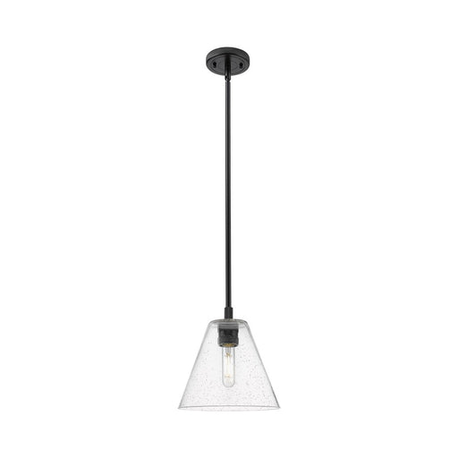 Innovations Crown Point 1Lt 8" Berkshire Stem Pendant, BK/SD - 434-1S-BK-GBC-84