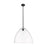 Innovations Crown Point 1Lt 16" Bristol Stem Pendant, BK/CL - 434-1S-BK-GBD-162