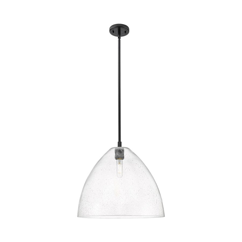 Innovations Crown Point 1Lt 16" Bristol Stem Pendant, BK/SD - 434-1S-BK-GBD-164