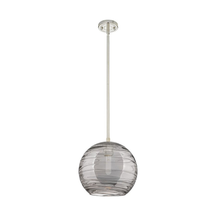 Innovations CP 1Lt 10" Athens DS Stem Pendant, PN/SDS - 434-1S-PN-G1213-10SM