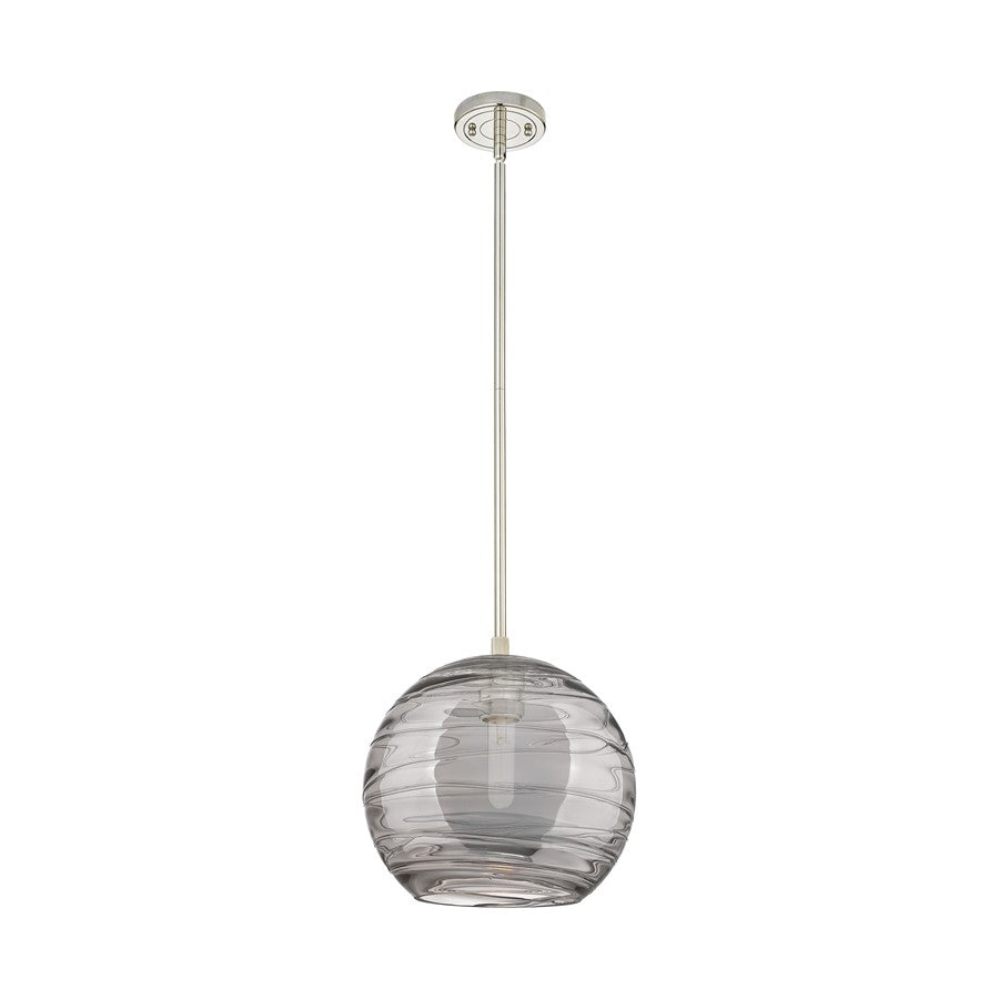 Innovations CP 1Lt 10" Athens DS Stem Pendant, PN/SDS - 434-1S-PN-G1213-10SM