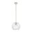 Innovations Crown Point 1Lt 8" Athens Stem Pendant, PN/Clear - 434-1S-PN-G122-8