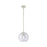 Innovations Crown Point 1Lt 8" Athens Stem Pendant, PN/Seed - 434-1S-PN-G124-8