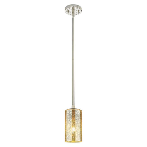 Innovations Crown Point 7" Stem Pendant, PN/Merc - 434-1S-PN-G434-7ME