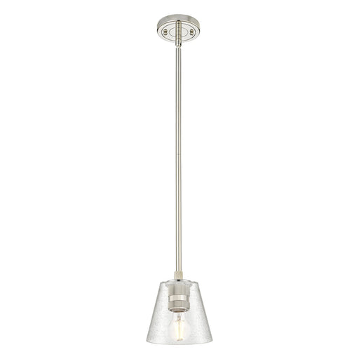 Innovations Caton 6in 1-Light Pendant | Industrial Polished Nickel and Frosted Glass | Kitchen Island & Dining Room | Model 434-1S-PN-G454