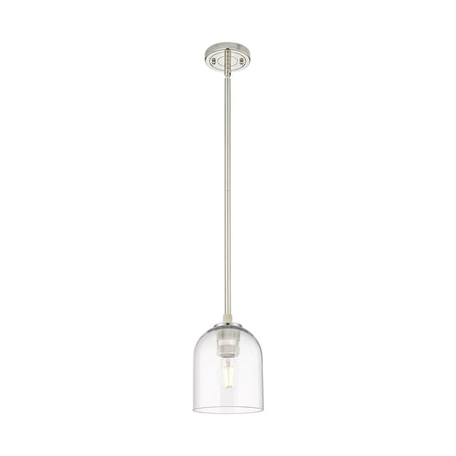 Innovations Bella 6in 1-Light Pendant | Industrial Polished Nickel and Clear Glass | Kitchen Island & Dining Room | Model 434-1S-PN-G558-6CL