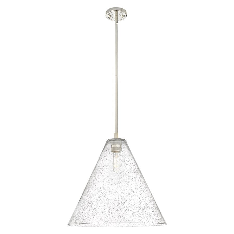 Innovations CP 1Lt 16" Berkshire Stem Pendant, PN/SD - 434-1S-PN-GBC-164