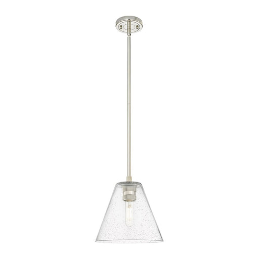 Innovations Crown Point 1Lt 8" Berkshire Stem Pendant, PN/SD - 434-1S-PN-GBC-84