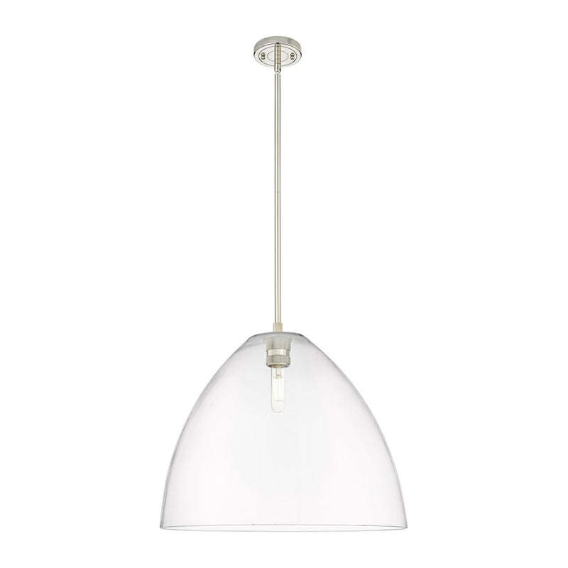 Innovations Crown Point 1Lt 16" Bristol Stem Pendant, PN/CL - 434-1S-PN-GBD-162