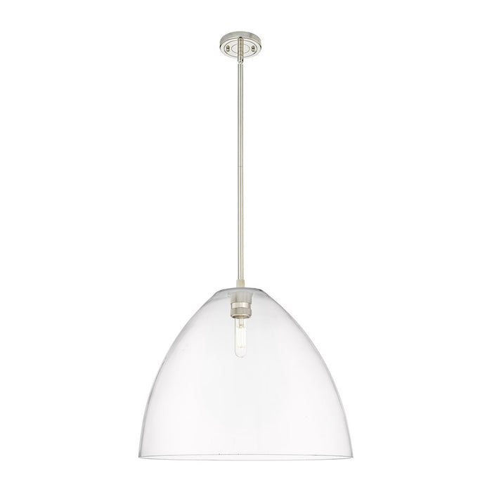 Innovations Crown Point 1Lt 16" Bristol Stem Pendant, PN/CL - 434-1S-PN-GBD-162