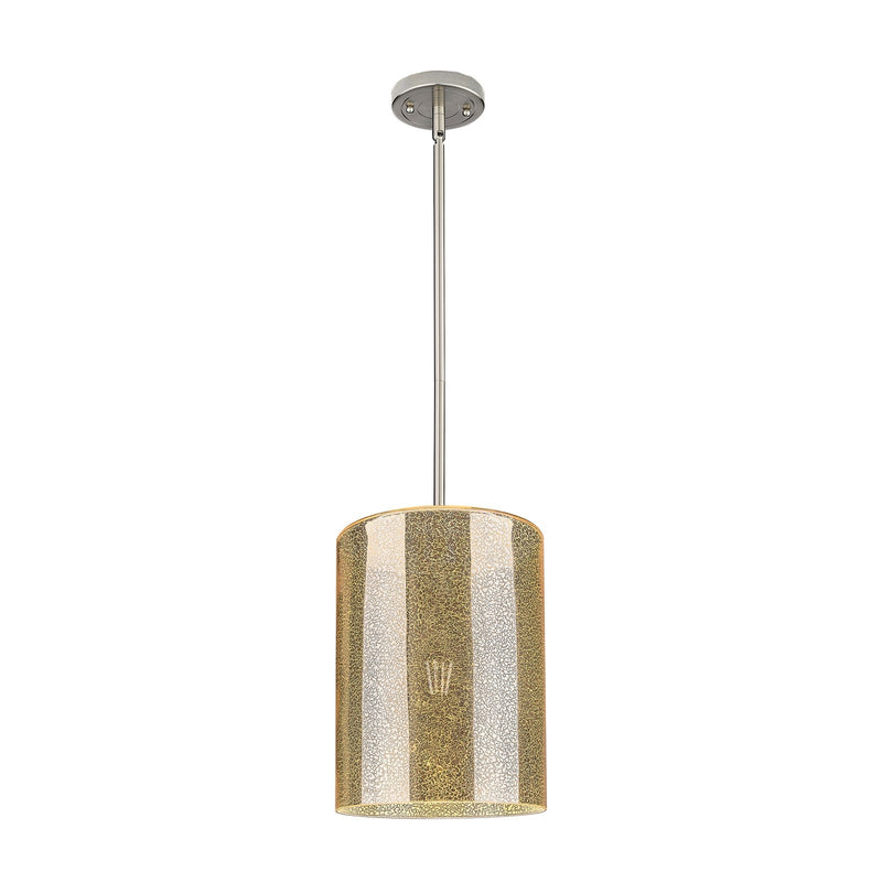 Innovations Cobbleskill 9in 1-Light Pendant | Industrial Satin Nickel and Mercury Glass | Kitchen Island & Dining Room | Model 434-1S-SN-G116-L