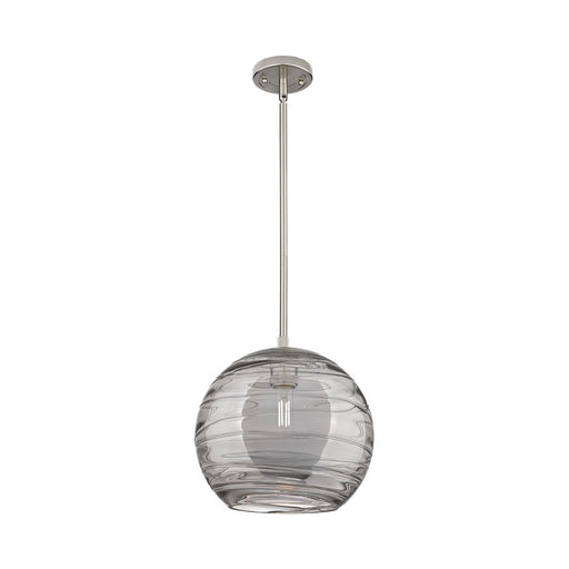 Innovations CP 1Lt 10" Athens DS Stem Pendant, SN/SDS - 434-1S-SN-G1213-10SM