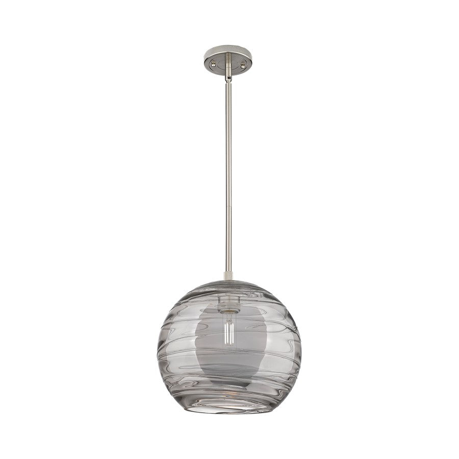 Innovations CP 1Lt 10" Athens DS Stem Pendant, SN/SDS - 434-1S-SN-G1213-10SM