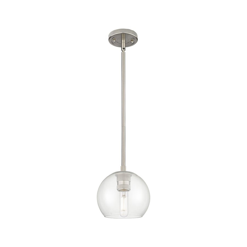 Innovations Crown Point 1Lt 6" Athens Stem Pendant, SN/Clear - 434-1S-SN-G122-6