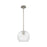 Innovations Crown Point 1Lt 8" Athens Stem Pendant, SN/Clear - 434-1S-SN-G122-8