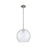 Innovations Crown Point 1Lt 10" Athens Stem Pendant, SN/Seed - 434-1S-SN-G124-10