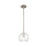 Innovations Crown Point 1Lt 6" Athens Stem Pendant, SN/Seed - 434-1S-SN-G124-6