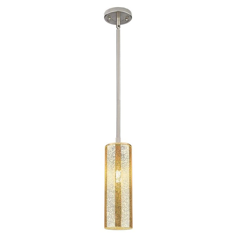 Innovations Crown Point 12" Stem Pendant, SN/Merc - 434-1S-SN-G434-12ME