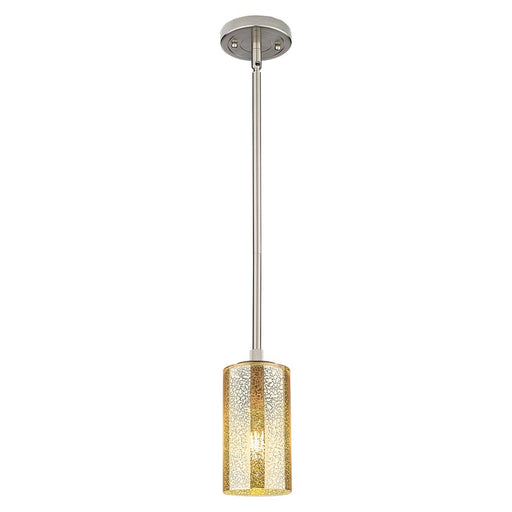 Innovations Crown Point 7" Stem Pendant, SN/Merc - 434-1S-SN-G434-7ME
