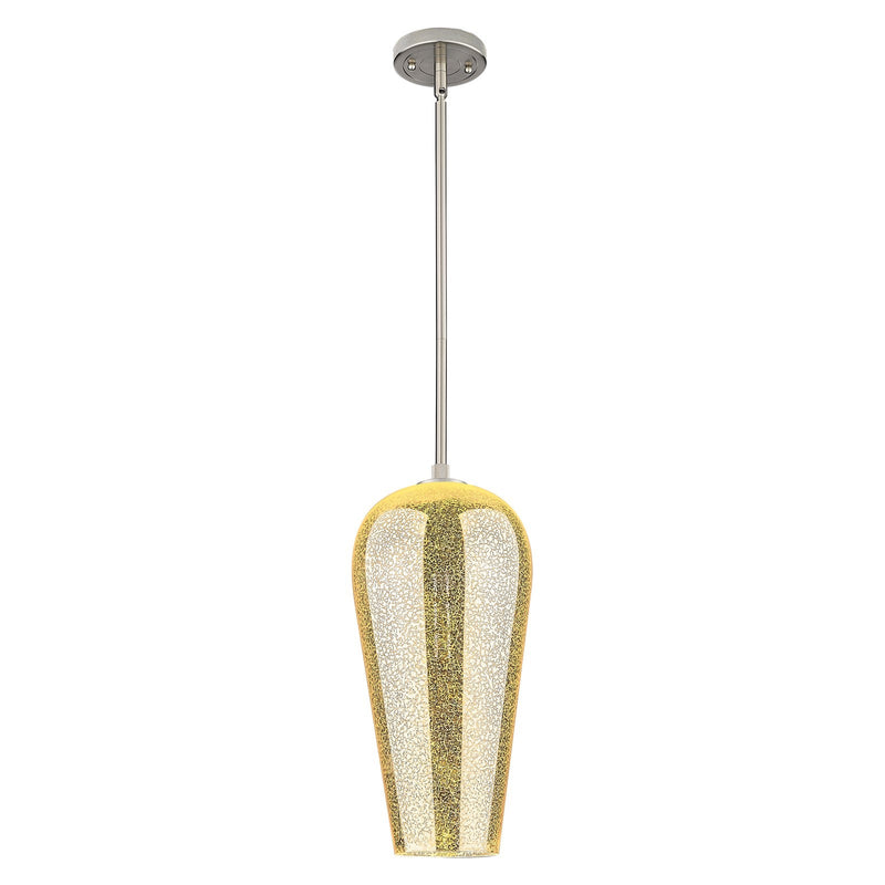 Innovations Chelsea 8in 1-Light Pendant | Industrial Satin Nickel and Mercury Glass | Kitchen Island & Dining Room | Model 434-1S-SN-G456-8ME
