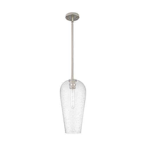 Innovations Chelsea 8in 1-Light Pendant | Industrial Satin Nickel and Seedy Glass | Kitchen Island & Dining Room | Model 434-1S-SN-G456-8SDY
