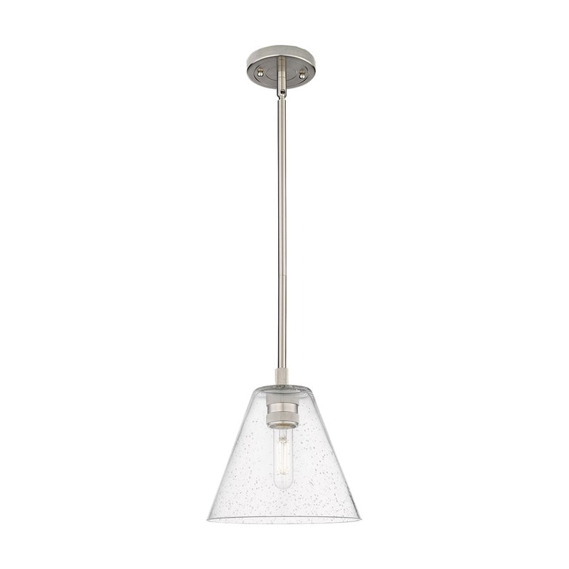 Innovations Crown Point 1Lt 8" Berkshire Stem Pendant, SN/SD - 434-1S-SN-GBC-84