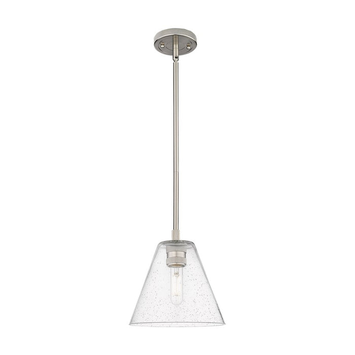 Innovations Crown Point 1Lt 8" Berkshire Stem Pendant, SN/SD - 434-1S-SN-GBC-84