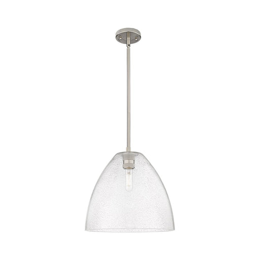 Innovations Crown Point 1Lt 12" Bristol Stem Pendant, SN/SD - 434-1S-SN-GBD-124