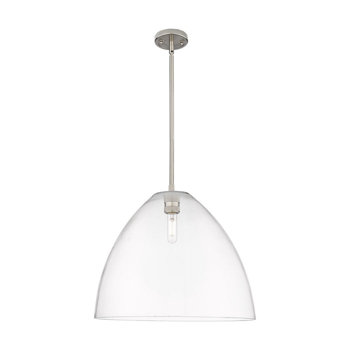 Innovations Crown Point 1Lt 16" Bristol Stem Pendant, SN/CL - 434-1S-SN-GBD-162